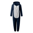thumbnail image 4 of LIJCC Kid Girls Fleece Lined Onesies Pajamas Warm Zip Up Hooded Fuzzy Sherpa One Piece Onesie Winter Romper Flannel Loungewear Sleepwear, 4 of 6