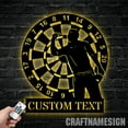thumbnail image 3 of Craftnamesign Custom Dartboard Dart Game Metal Sign LED Light, Custom Dart Gamer Name Sign, 3 of 5