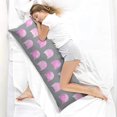 thumbnail image 4 of Long Body Pillow Cover – Soft & Breathable, Hidden Zipper, 20"x54", Cute Cat & Paw Print – Perfect Gift for Cat Lovers, Side Sleepers, Pregnancy Support, Pet-Themed Decor, 4 of 7