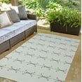 thumbnail image 3 of Simply Daisy 3' x 5' Blue Jodhpur Stripe Spring Chenille Indoor/Outdoor Rug, 3 of 4