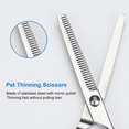 thumbnail image 6 of Cat Dog Grooming Shears 4-in-1 Pet Grooming Scissors for Cutting, Shaping, Thinning Fur, 6 of 7
