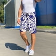 thumbnail image 3 of Daiia Blue And White Porcelain Pattern Mens Woven Stretch Pajama Short,Short Pajama Pants-Large, 3 of 7