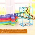 thumbnail image 4 of Clothes Hanger Storage Rack Stand Holder Coat Stacker Plastic Laundry Room Closet Organizer, 4 of 9