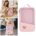 thumbnail image 2 of SUYOLL Pink Cartoon Bear Quilted Mesh Storage Pouch Organizer Cube Portable For Travel Toiletries Organization Saving Space, 2 of 7