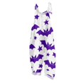 thumbnail image 2 of Stralyhd Halloween Women's Jumpsuits Halloween Holiday Square Neck Jumpsuit Party Jumpsuits with Pockets Halloween Pumpkin Print Wide Leg Trousers Light Purple S, 2 of 7