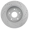 thumbnail image 3 of TRQ Rear Performance Brake Rotors Set Premium G-Coated Cross Drilled & Slotted Fits Select 1997-2001 Acura Integra 2002-2006 RSX 1998-2002 Honda Accord 2004-2005 Civic, 3 of 5