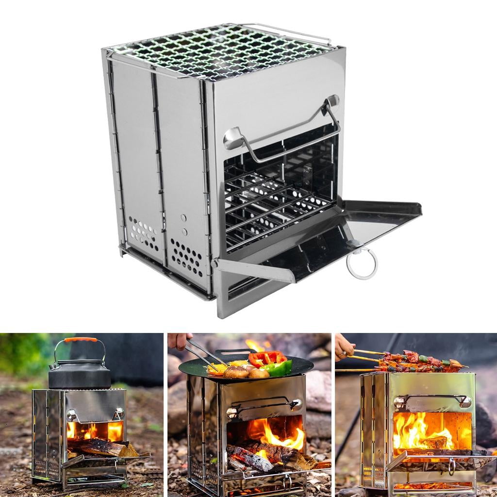 Wood Fire Stove Wind-proof Alcohol Stove Furnaces Cook Gas Burners Wood Burners