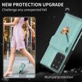 thumbnail image 3 of Crossbody Wallet Women Case for Samsung Note 20,[RFID Blocking] Credit Card Holder with Should Strap,Premium PU Leather Purse Metal Buckle Folio Flip Cover for Samsung Galaxy Note 20, Green, 3 of 8
