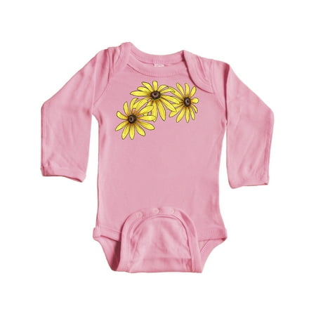 

Inktastic Black Eyed Susans Flowers Gift Baby Boy or Baby Girl Long Sleeve Bodysuit