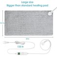 thumbnail image 3 of Large Heating Pad For Back Pain Relief, Electric With 6 Heat Settings & Auto Shut Off, Weighted Pads Moist Dry Therapy, Pet Pad, Machine Washable, 12*, 3 of 5