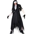 thumbnail image 1 of Disfraz de monja zombi para Halloween, talla M-XXL, con cruz sangrienta, horror y muerte de vampiros, 1 of 5