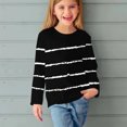 thumbnail image 5 of Ashirexll Girls Long Sleeve Shirts, Fall Shirts, Girls Long Sleeve Shirts Striped Style Round Neck Casual Blouses Fall Clothes, 5 of 6