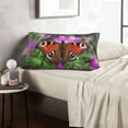 thumbnail image 6 of Honeii Peacock butterfly Pattern Decorative Throw Pillow Case - Elevate Your Couch, Sofa, or Bed with Stylish Home Decor(No pillow core)-16"x24", 6 of 6