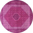 thumbnail image 1 of Ahgly Company Indoor Round Persian Pink Traditional Area Rugs, 4' Round, 1 of 4