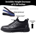 thumbnail image 2 of Cyiecw Men's Invisible Height Increasing Elevator Shoes Casual Fashion Leather Sneakers-2.36 Inches Taller, 2 of 7