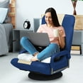 thumbnail image 2 of Giantex Chaise de Jeu Inclinable et Pliante, Fauteuil Berçant de Jeu Vidéo avec Dossier Réglable à 5 Positions et Base Ronde Pivotante à 360 Degrés, Fauteuil de Repos Rembourré, 2 of 8