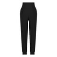 thumbnail image 5 of ABATAB Plus Size Pants for Women Fleece Lined Cinch Bottom Thermal Lounge Pants Casual Jogger Trousers with Pockets, 5 of 7