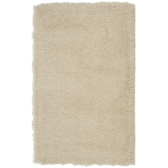 SAFAVIEH Venice Solid Shag Area Rug, Champagne, 2'3" x 3'9"