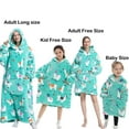 thumbnail image 3 of Manta de franela con mangas, sudadera de invierno, jersey de lana, tiburón gigante, manta usable, Sudadera con capucha para adultos y niños, 3 of 3