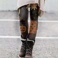thumbnail image 4 of Rggeeun Halloween Leggings for Women Soft Yoga Pants Pumpkin Graphic Elastic Waist Womens Fall Clothes Running Stylish,Orange,S, 4 of 4