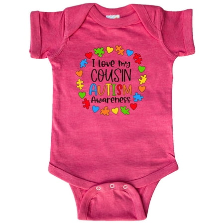 

Inktastic I Love my Cousin Autism Awareness Gift Baby Boy or Baby Girl Bodysuit