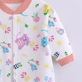 thumbnail image 5 of Wonitaaizi Newborn Baby Boy Bodysuit Long Sleeve Jumpsuit Outfits Clothes(0-3 Months,Pink), 5 of 6