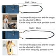 thumbnail image 6 of for Google Pixel 6 Pro Wallet Case, Crossbody Phone Purse with Card Holder for Women, Zipper PU Leather Carrying Cover Gift with Shoulder Strap Kickstand Anti-drop for Google Pixel 6 Pro - Blue, 6 of 10