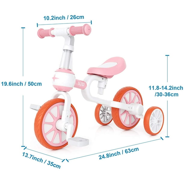 Draisienne 3 roues pour bébé dès 18 mois petit vélo sans pédales