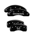 thumbnail image 3 of MGP 4 Caliper Covers Engraved Front Honda Engraved Rear H Logo Black finish silver ch Fits select: 2013 HONDA ACCORD EXL, 2014-2017 HONDA ACCORD LX, 3 of 6