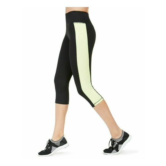 Ideology Colorblocked Cropped Leggings Noir Barbell Small