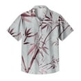 thumbnail image 3 of Yiaimeir Men Short Sleeve Tops Summer Casual Hawaiian Beach Shirt,Size M-4XL, 3 of 4