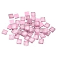 thumbnail image 1 of Mosaico Azulejos, Vidrio Azulejos, Brillo Cristal Mosaico Vidrio Piezas Granel Cuadrado Mosaico Azulejos 1 x 1cm para Hogar Decoración, DIY Obra, 50uds (50g, Light Morado), 1 of 7