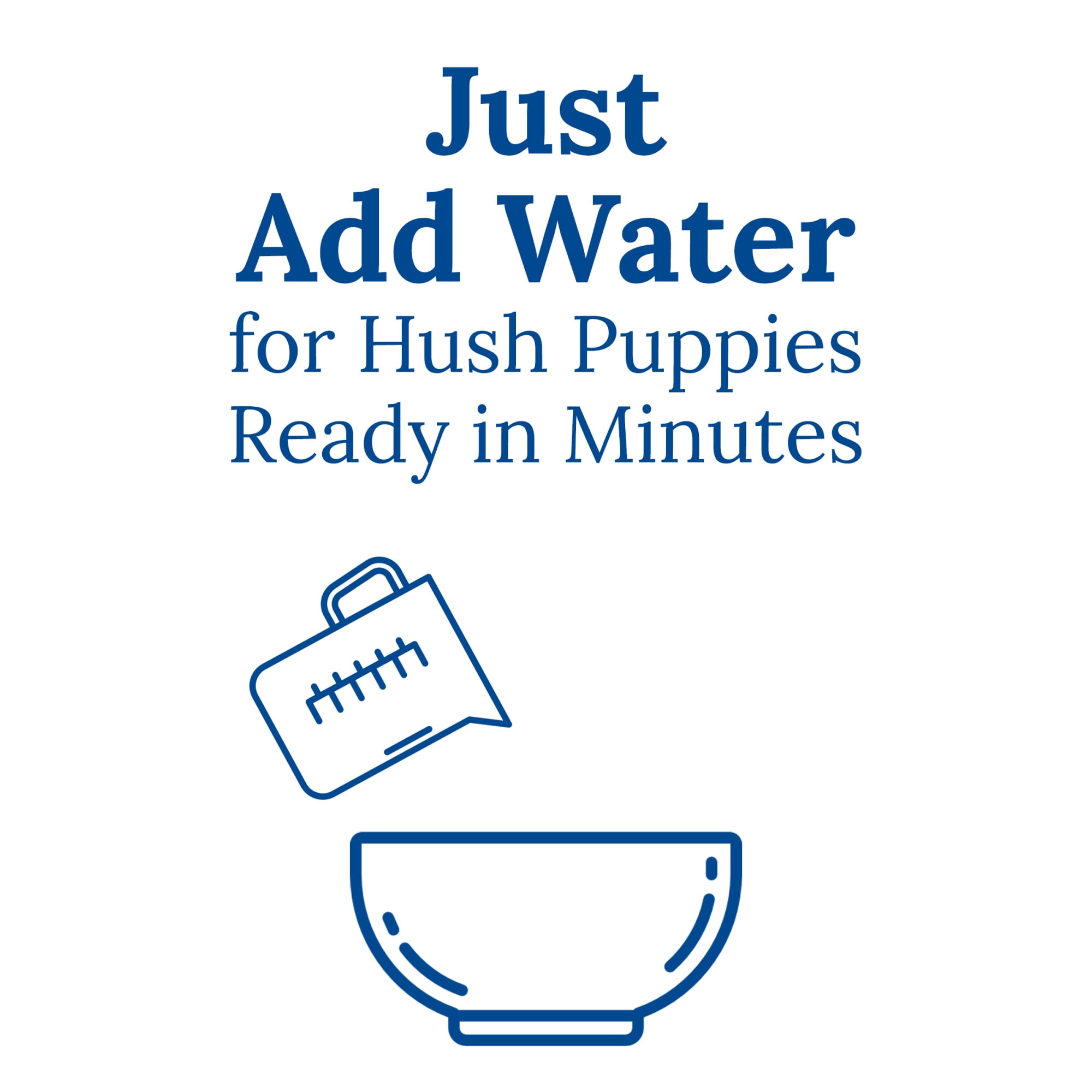 (12 pack) Martha White Hush Puppy Mix With Onion Flavor, 8 oz Pouch