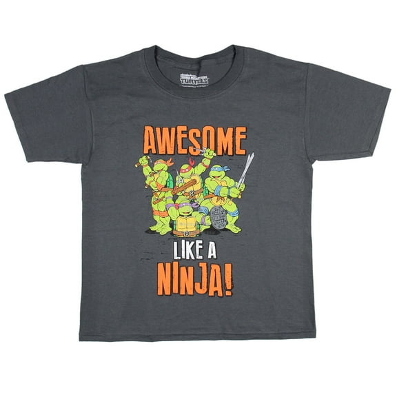 Teenage Mutant Ninja Turtles Boys' Awesome Like A Ninja Graphic T-Shirt