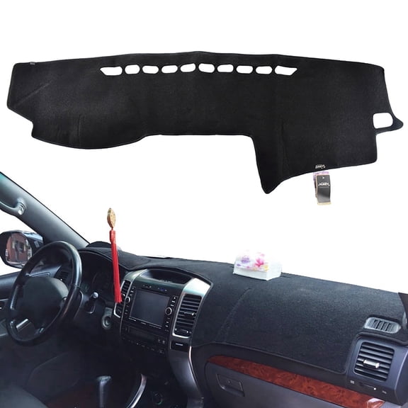 XUKEY Dashboard Cover For Toyota Prado 2003-2009  Dashmat Pad  Anti-Sun Black