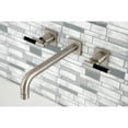 thumbnail image 2 of Kingston Brass KS6028CKL Kaiser Two-Handle Wall Mount Roman Tub Faucet, Brushed Nickel, 2 of 7