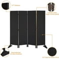 thumbnail image 3 of VINGLI Freestanding Pegboard with Support Feet, 5 FT Wood Room Divider Display Board Organizer, Folding Privacy Screen Partition Space Separator for Craft Shows Events Retail, 3 of 7