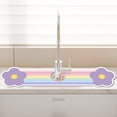 thumbnail image 4 of Home Improvement Water-Absorbent Sink Mat for Bathroom Faucet - Narrow Spill Guard for Washbasin and Pool - Draining Mat for Countertop - Bathroom Vanity Mat Home Essentials, 4 of 9