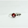 thumbnail image 1 of 925 SterlingSilver Certified Handmade 2.25ct Garnet stone Statement Ring US6.5, 1 of 5