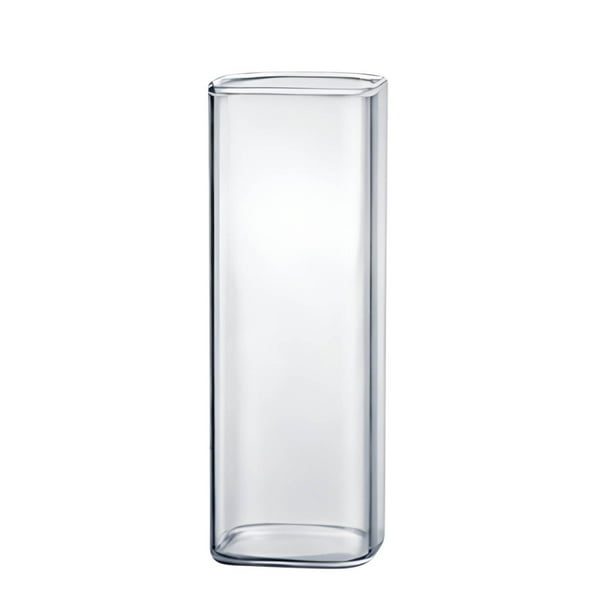 Fiudx Vaso de Agua de Vidrio Transparente, Diseño Acrílico Único, Mango Ergonómico, Resistente a Altas Temperaturas, Uso Diario para Café, Té y Leche, Fácil de Limpiar, Juego de 1 Pieza.