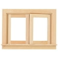 thumbnail image 2 of Ventana de Casa de Muñecas BuyWeekMX Madera Miniatura 1:12, 2 of 9