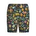 thumbnail image 4 of Easygdp Colorful Hippie Men's Short Pajama Pants, Sleep Shorts, Household Pants, Casual Pants with Pockets - 3X-Large, 4 of 9