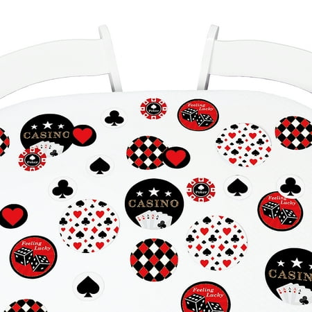 Las Vegas Casino Party Giant Circle Confetti Party Decorations