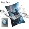 thumbnail image 6 of Fuzoiu Blue Thunder Storm Dragon Print Pillow Case with Hidden Zipper,Pillow Covers,Soft and Comfortable Pillowcase-14"x20", 6 of 6
