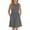01 Dark Gray, variant on Girls Summer Cute Collared Mini Dress with Pockets, Sleeveless Loose A-Line Swing Dresses for 4-15 Years
