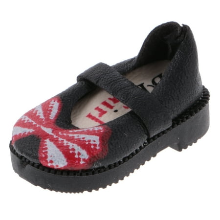 

1.3inch Black PU Leather 1/6 Doll Shoes For 12 BJD Dolls Clothing Accessories Girls Gifts Birthday Gifts