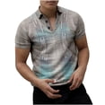 thumbnail image 1 of DPTALR T-Shirt à Manches Courtes pour Hommes Imprimé Col Rabattu, 1 of 3