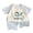 A1121-Blue, variant on Toddler Boy Summer Clothes Casual Outfit Print Short Sleeve T-Shirt and Shorts Set Summer Clothes, Pink 12-18 Months