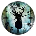 thumbnail image 1 of DesignArt Lodge Whitetale Lodge Large Wall Clock, 1 of 2