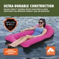 thumbnail image 5 of Ozark Trail Easy Float Inflatable Lounge, Pink, 5 of 10